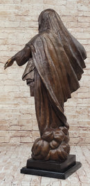 Virgin Saint Mary w/ Outstretched Hand Bronze 33" x 18"