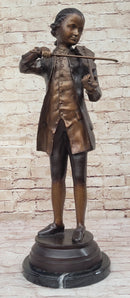 Limited Edition Signed Collett Mozart Violin Bronze Sculpture