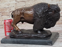 Carl Kauba Bison Buffalo Genuine Bronze Sculpture