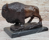 Carl Kauba Bison Buffalo Genuine Bronze Sculpture