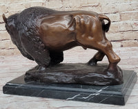Carl Kauba Bison Buffalo Genuine Bronze Sculpture