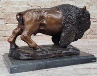 Carl Kauba Bison Buffalo Genuine Bronze Sculpture