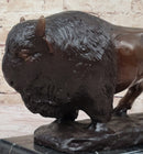 Carl Kauba Bison Buffalo Genuine Bronze Sculpture
