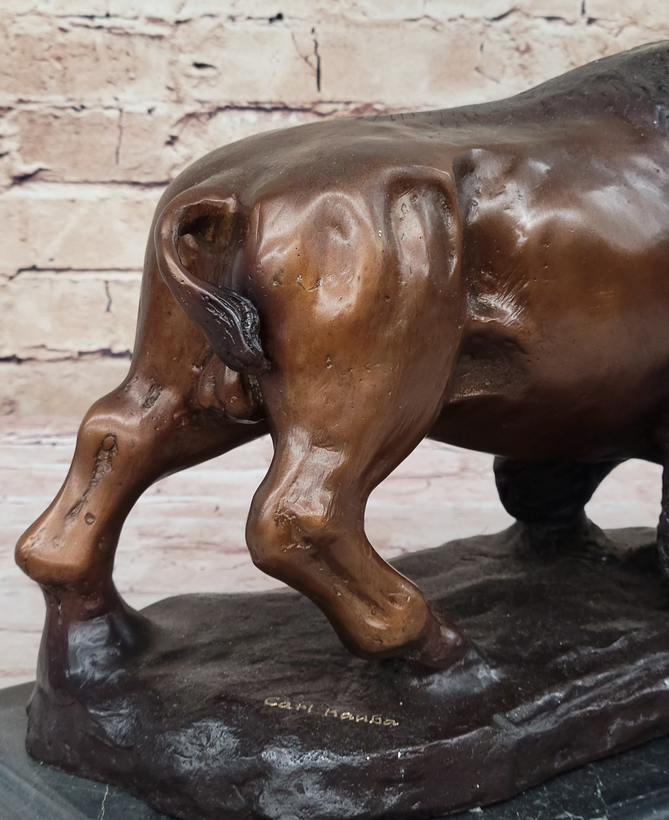 Carl Kauba Bison Buffalo Genuine Bronze Sculpture