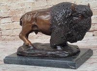 Carl Kauba Bison Buffalo Genuine Bronze Sculpture