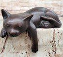 Lazy Cat Bronze – Minimalist Sleeping Kitty Signed Nardini