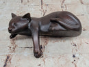 Lazy Cat Bronze – Minimalist Sleeping Kitty Signed Nardini
