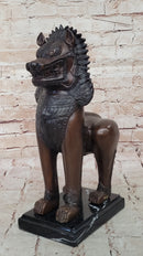 Bronze Foo Dog Guardian – Oriental Protective Lion