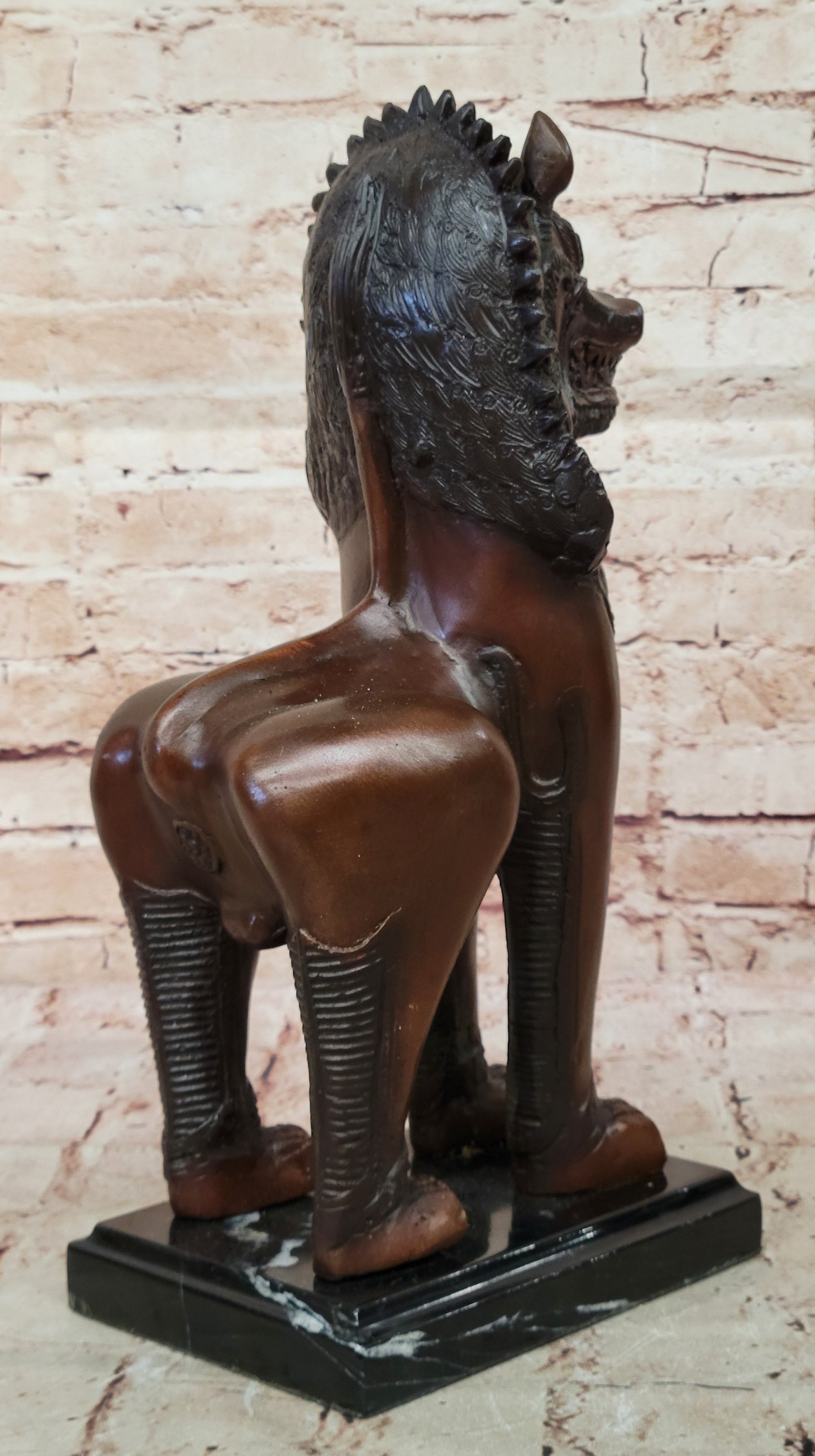 Bronze Foo Dog Guardian – Oriental Protective Lion
