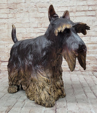 Scottish Terrier Bronze Metal Sculpture 16" x 20"