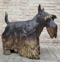 Scottish Terrier Bronze Metal Sculpture 16" x 20"