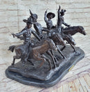 Coming Thru the Rye Bronze Sculpture by Frederic Remington