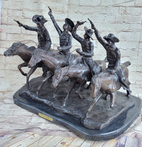 Coming Thru the Rye Bronze Sculpture by Frederic Remington