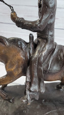 Frederic Remington Bronze Cowboy Will Rogers Sculpture 14" x 16"