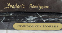 Frederic Remington Bronze Cowboy Will Rogers Sculpture 14" x 16"