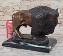 Bison Buffalo Wildlife Bronze Sculpture by Kauba