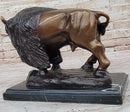 Bison Buffalo Wildlife Bronze Sculpture by Kauba