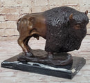 Bison Buffalo Wildlife Bronze Sculpture by Kauba