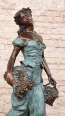 Extra Large Grape Goddess of Wine by Moreau Handcrafted Artwork Statue