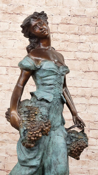 Extra Large Grape Goddess of Wine by Moreau Handcrafted Artwork Statue