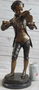 Wolfgang Amadeus Mozart Bronze Metal Sculpture Signed Numbered Art
