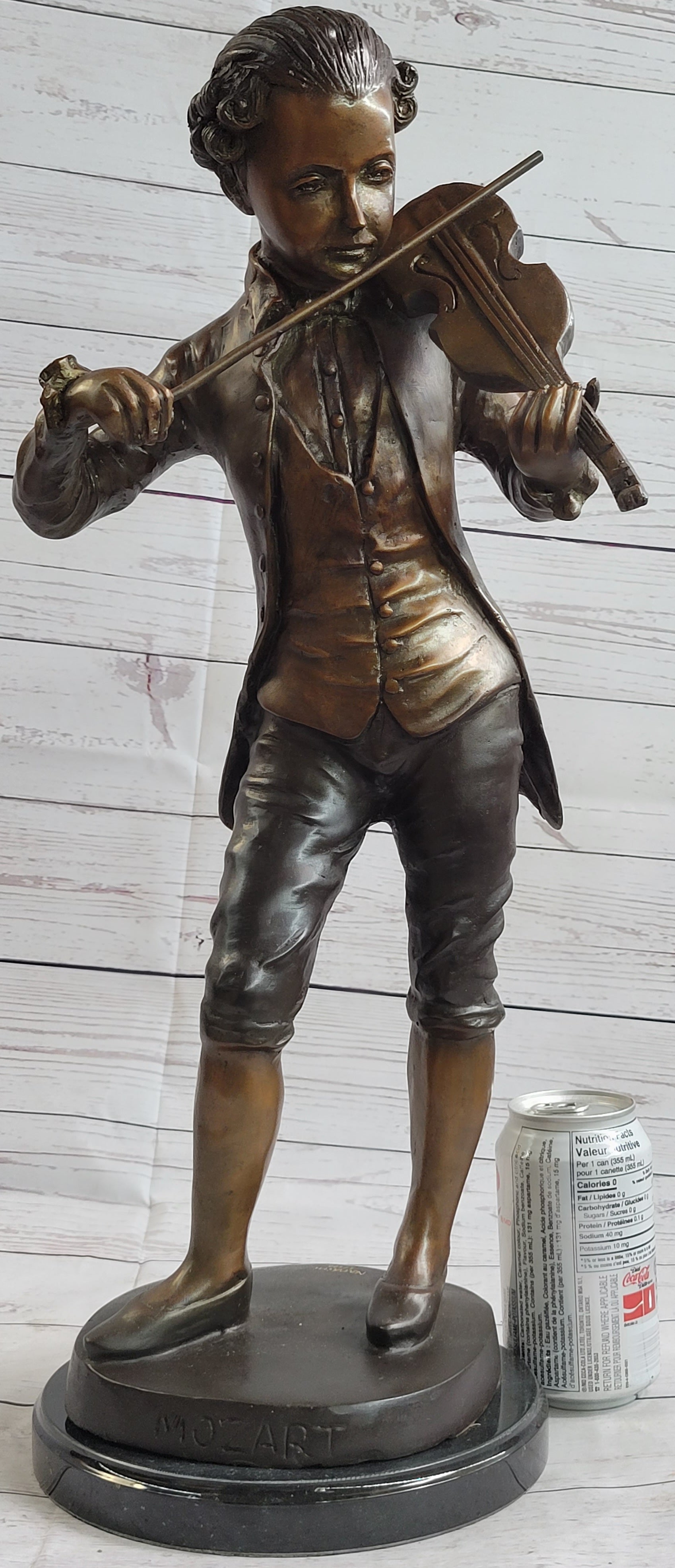 Wolfgang Amadeus Mozart Bronze Metal Sculpture Signed Numbered Art