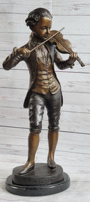 Wolfgang Amadeus Mozart Bronze Metal Sculpture Signed Numbered Art