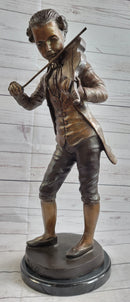 Wolfgang Amadeus Mozart Bronze Metal Sculpture Signed Numbered Art