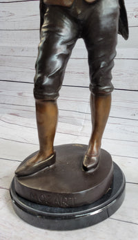 Wolfgang Amadeus Mozart Bronze Metal Sculpture Signed Numbered Art
