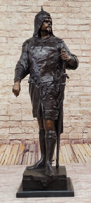Turkish Arabian Man Warrior w/ Sword Bronze 37" x 15"