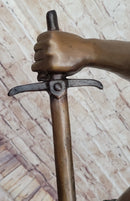 Post Pugnam Picault Bronze Warrior Sheathing Sword 35" x 18"