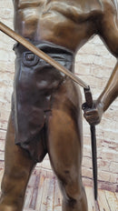 Post Pugnam Picault Bronze Warrior Sheathing Sword 35" x 18"