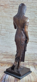 Egyptian Prince Pharaoh Bronze Sculpture w/ Outstretched Hand 35"
