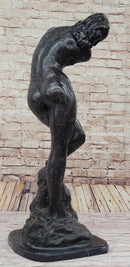 EVE (1895) Bronze Statue Sculpture by Auguste Rodin Nude Female Figure 32" x 11"