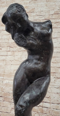 EVE (1895) Bronze Statue Sculpture by Auguste Rodin Nude Female Figure 32" x 11"