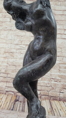 EVE (1895) Bronze Statue Sculpture by Auguste Rodin Nude Female Figure 32" x 11"