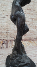 EVE (1895) Bronze Statue Sculpture by Auguste Rodin Nude Female Figure 32" x 11"