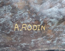 Eve by Auguste Rodin Bronze Sculpture Statue Nude Female Figure on Marble Base