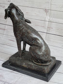 Hunting Dog Retriever w/ Rabbit Bronze Sculpture 16" x 16"