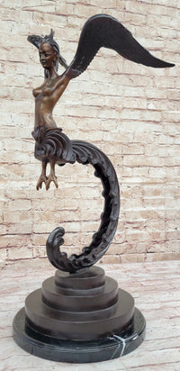 Kinnara Kinaree Kinari Woman Sculpture 24" x 13"