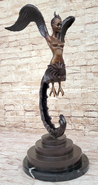 Kinnara Kinaree Kinari Woman Sculpture 24" x 13"