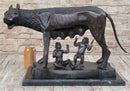 Capitoline Wolf Bronze Sculpture Romulus & Remus 16" x 23"