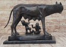 Capitoline Wolf Bronze Sculpture Romulus & Remus 16" x 23"