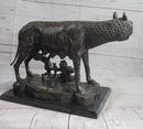 Capitoline Wolf Bronze Sculpture Romulus & Remus 16" x 23"