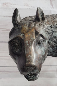 Capitoline Wolf Bronze Sculpture Romulus & Remus 16" x 23"
