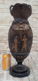 Hot Cast Bronze Middle Eastern Urn Sculpture Signed Art