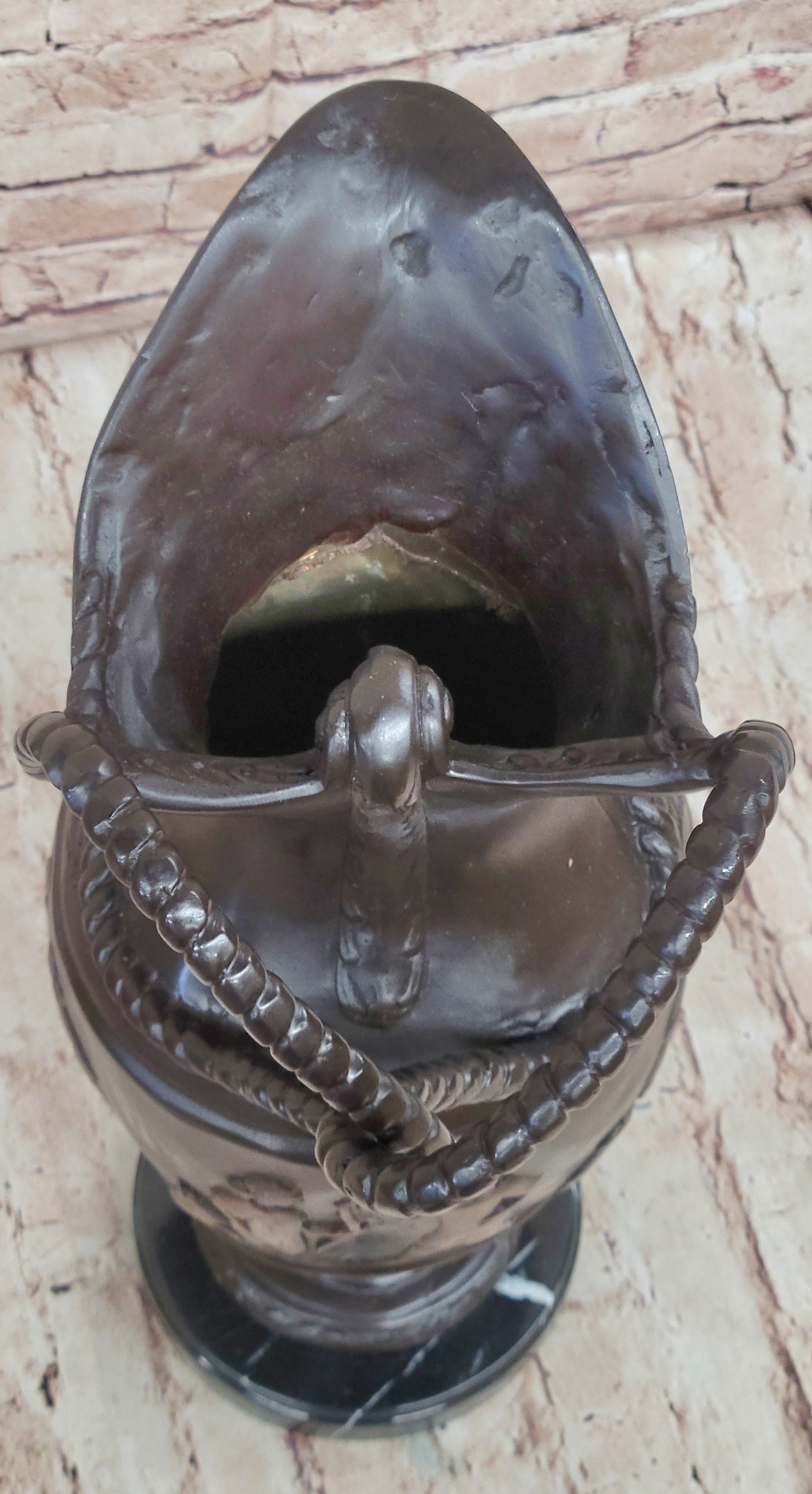 Hot Cast Bronze Middle Eastern Urn Sculpture Signed Art