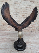 American Bald Eagle Bronze Sculpture by Moigniez 22" x 17"
