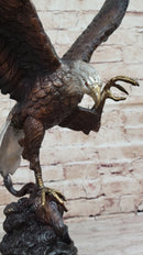 American Bald Eagle Bronze Sculpture by Moigniez 22" x 17"