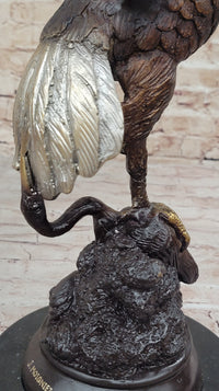 American Bald Eagle Bronze Sculpture by Moigniez 22" x 17"
